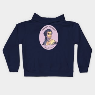 Abigail Adams Portrait and Quote Kids Hoodie